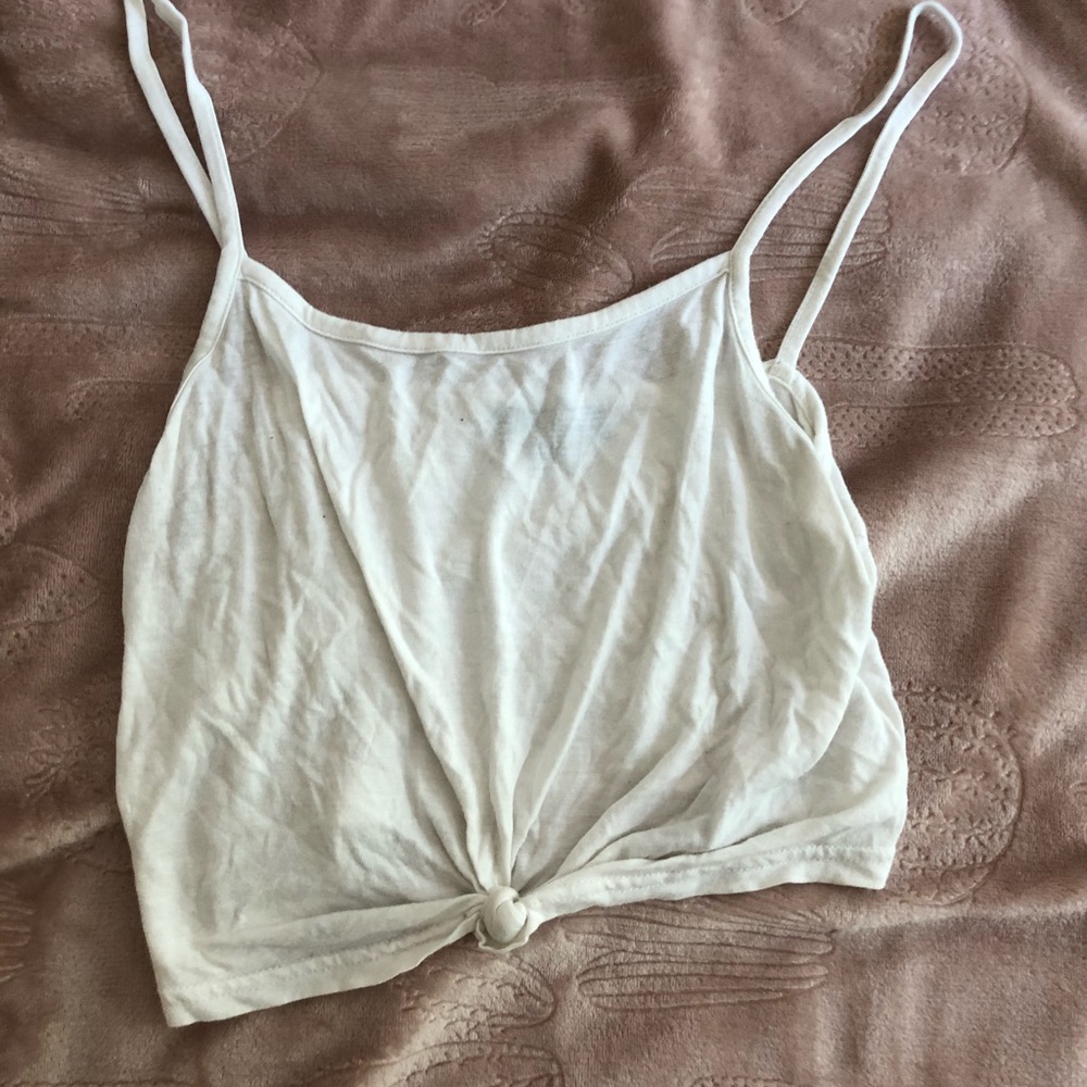 White crop top